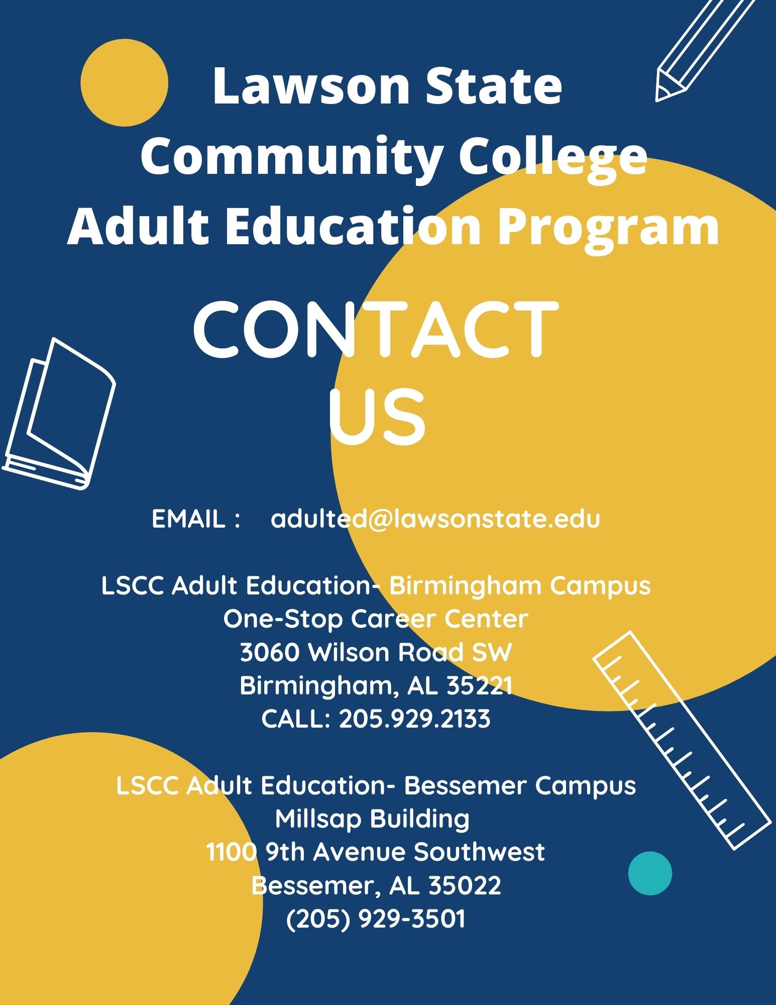 Adult Education Contact Information