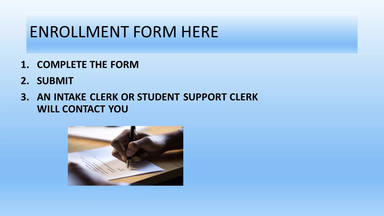 ENROLLMENT FORM HERE